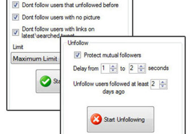 give you TweetAttacks 1.5 PRO edition that can auto follow or unfollow people big2