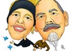 draw you black line style cartoon/caricature with nice color tones small2