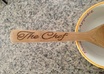 wood Burn The Chef Into A Bamboo Kitchen Spoon small2