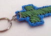 send 1 handcrafted plarn cross key chain to your US address small2