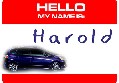 give your car or vehicle or mode of transportation a 'name' big2