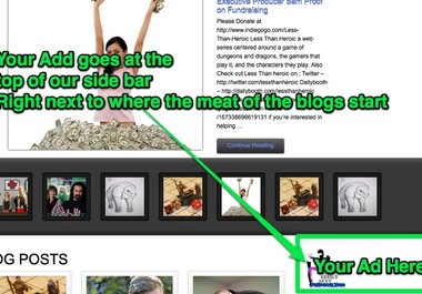 run your ad for 60 CLICKS on our front page or 5000 impressions big2