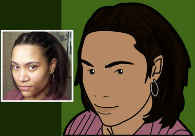 turn your photo into cartoon art similar to the Julian Opie style big2