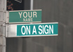 personalise a New York Street Sign small2