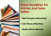 write 5 headlines for your next sales letter small2