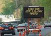 write your message on a construction road sign small2