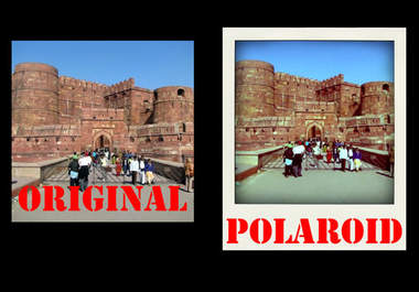 create 10 digital polaroids from 10 of your images or photos big2