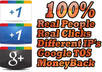 get you 20 real human Google +1 Plus One votes, From real people, real clicks, different ip with full respect of GoogIe TOS small2