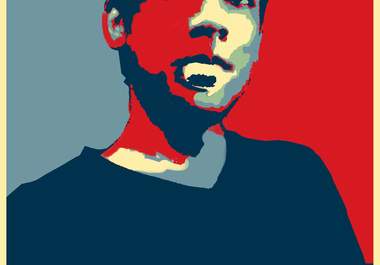 create a OBAMA hope campaign poster of you big2