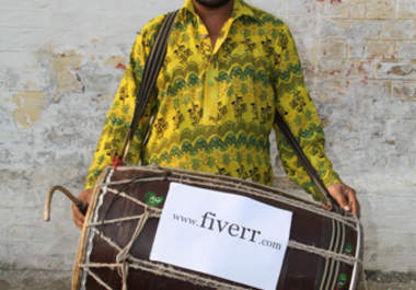promote your business/brand name by awesome desi drummer and will send you HD video big2