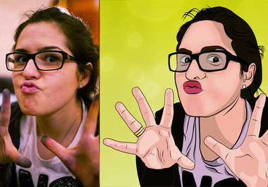 manually illustrate your photo in cartoon syle big2