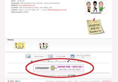 advertise your banner ad on my site on top page of selected category list of Classified Ads for 60 days big2