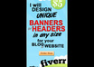 create a UNIQUE banner or header with image map and html ready for upload small2