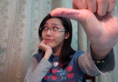 take several pictures with your message on my thumbs big2