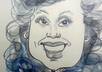 draw a funny caricature of a human face small2