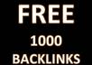 give you PR3 PERMANENT Backlink Plus+ 1000 Backlinks as Free Bonus small2