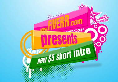 in less than 24 hours make you this short colored video INTRO big2
