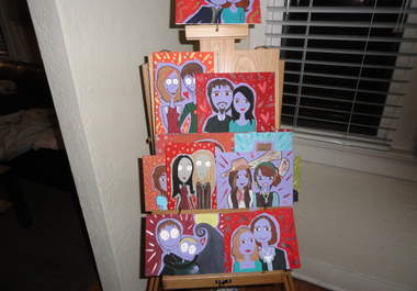 paint a Cartoon Portrait of you and a loved one, big2