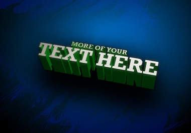 create a Rockin 3D video of your logo and text big2