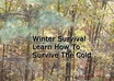 write up to 500 words on how to survive in a cold weather environment small2