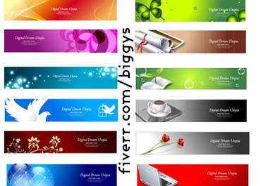 design website a custom good looking header or banner big2
