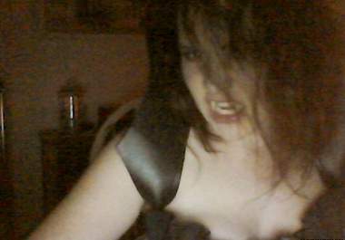 take a picture of myself dressed in a vampire costume big2