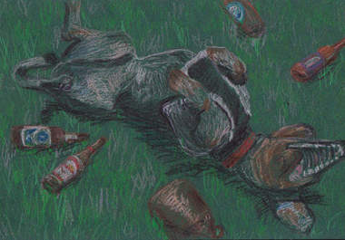 create a 3 X 5 colored pencil drawing of your pet big2