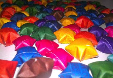 make and mail beautiful textured stars of any 5 color combinations you choose big2