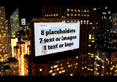 edit this amazing CITY billboards animation with buildings and night sky effects big2