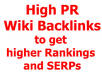 get you high PR 3000+ Wiki Contextual Backlinks for higher rankings and SERPs,  including edu, gov domains small2