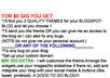 find you a BLOGGER/blogspot theme or customize your blog small2