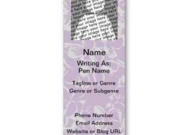 design an author or speaker photo business card for you using your image artwork or logo big2