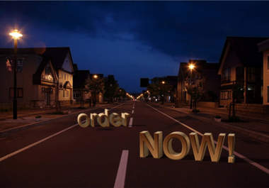 create an awesome 3d text into a Real life image big2