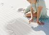 make LOVELY girl draw your photo or logo on the sand small2