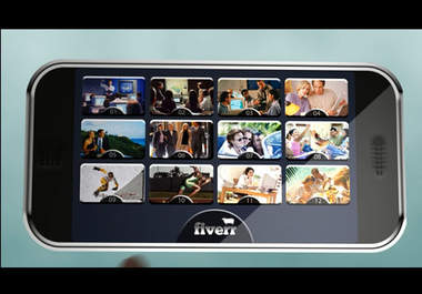 create a Cool Phone Video with scrolling images and text big2