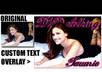 place Custom text over any Photo to promote your Gig, Facebook Fan page, Twitter, Birthday or Blog in your choice of Font small2