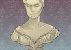 illustrate you as a creepy, Victorian style bust statue small3