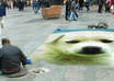 create sidewalk art illusion of your pic in busy city small3