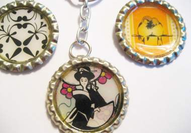 send you one handmade bottle cap keychain or necklace, US addresses only, big3