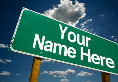 personalise a road sign big3