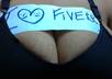 make a video for 60 seconds , showing your message with my hot boobs small3