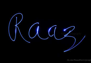 write Any Short Word or Simple Design in Light Streaks and Send You HD Picture of it two pictures big3