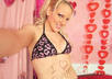 write anything on my stomach while wearing a bikini top small3