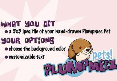 draw any animal or pet as a cute plumpy cartoon big3