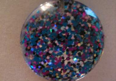 send you one handmade glass Cosmic Stardust pendant on ball chain big3