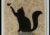 send you two handcrafted kitty cat and butterfly magnets made by me on 2 inch x 2 inch ceramic tiles