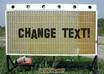 create a picture for you of a Portable Sign with a message of your choice placed on the sign