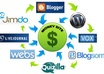 create a linkwheel from 5 web blogs