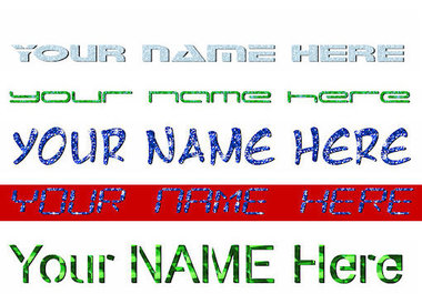 make you an animated sparkling glitter name graphic big1