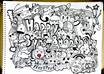 doodle any message, website, or any other words you want